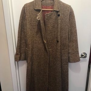 Vintage stunning tweed dress winter coat